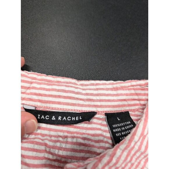 Anthropologie Women's Red and White Shirt - Picture 3 of 4